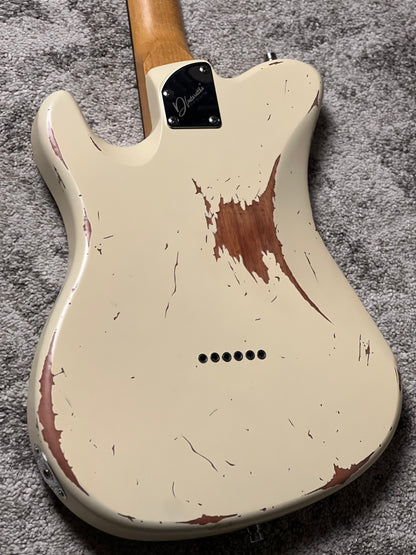 Dhatarattha Performance DTL in Vintage White Over Pink Paisley with RW FB and Nitrocellulose Lacquer