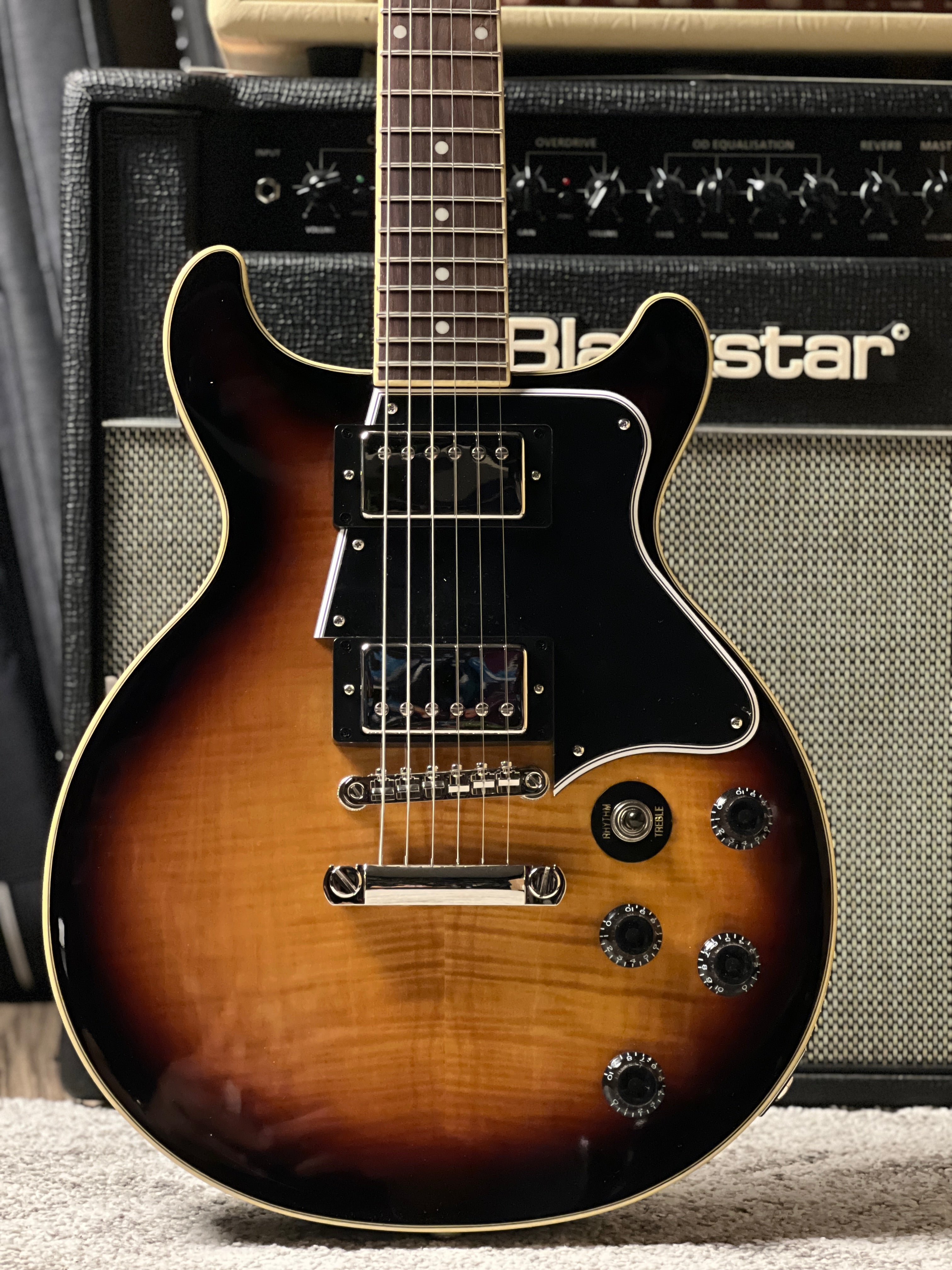 Epiphone Les Paul Special Double Cut Figured in Bourbon Burst