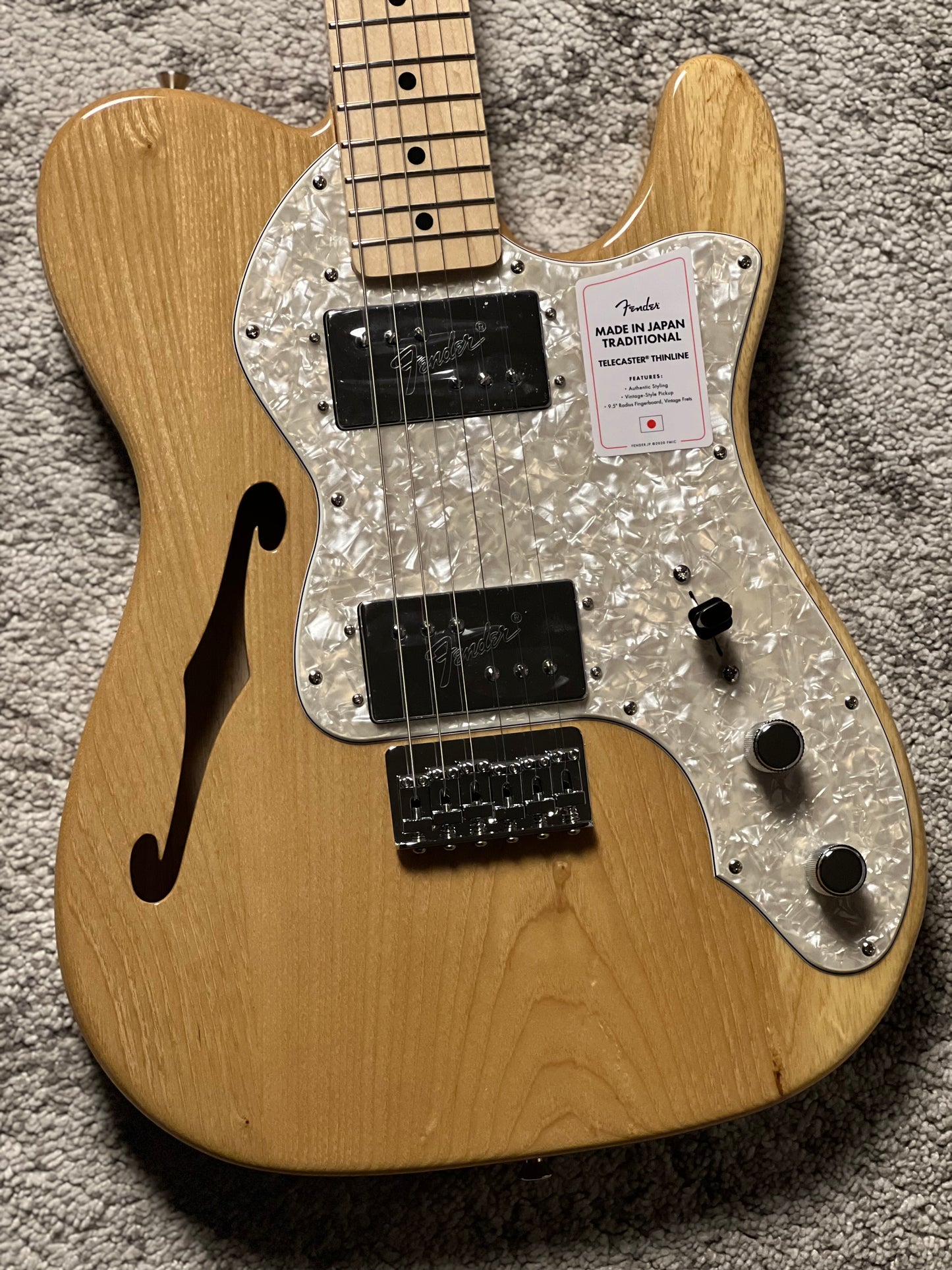 Fender Japan Traditional II 70s Telecaster Thinline with Maple FB in Natural JD24024305