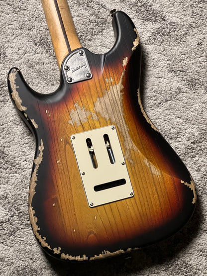 Soloking MS-1 Tribute 50s Relic with Maple FB in 3-Tone Sunburst