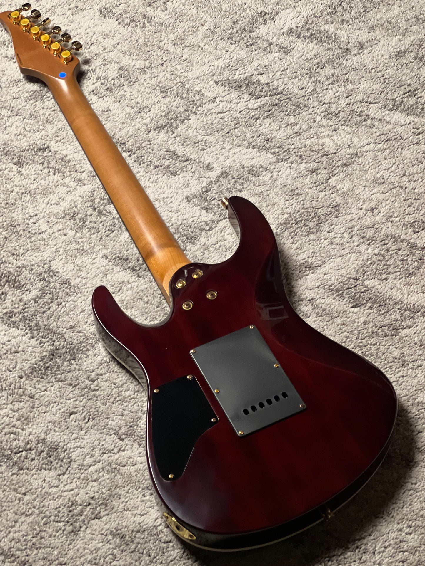 Dhatarattha Custom DST HH Flame in Purple Amethyst with Rosewood FB