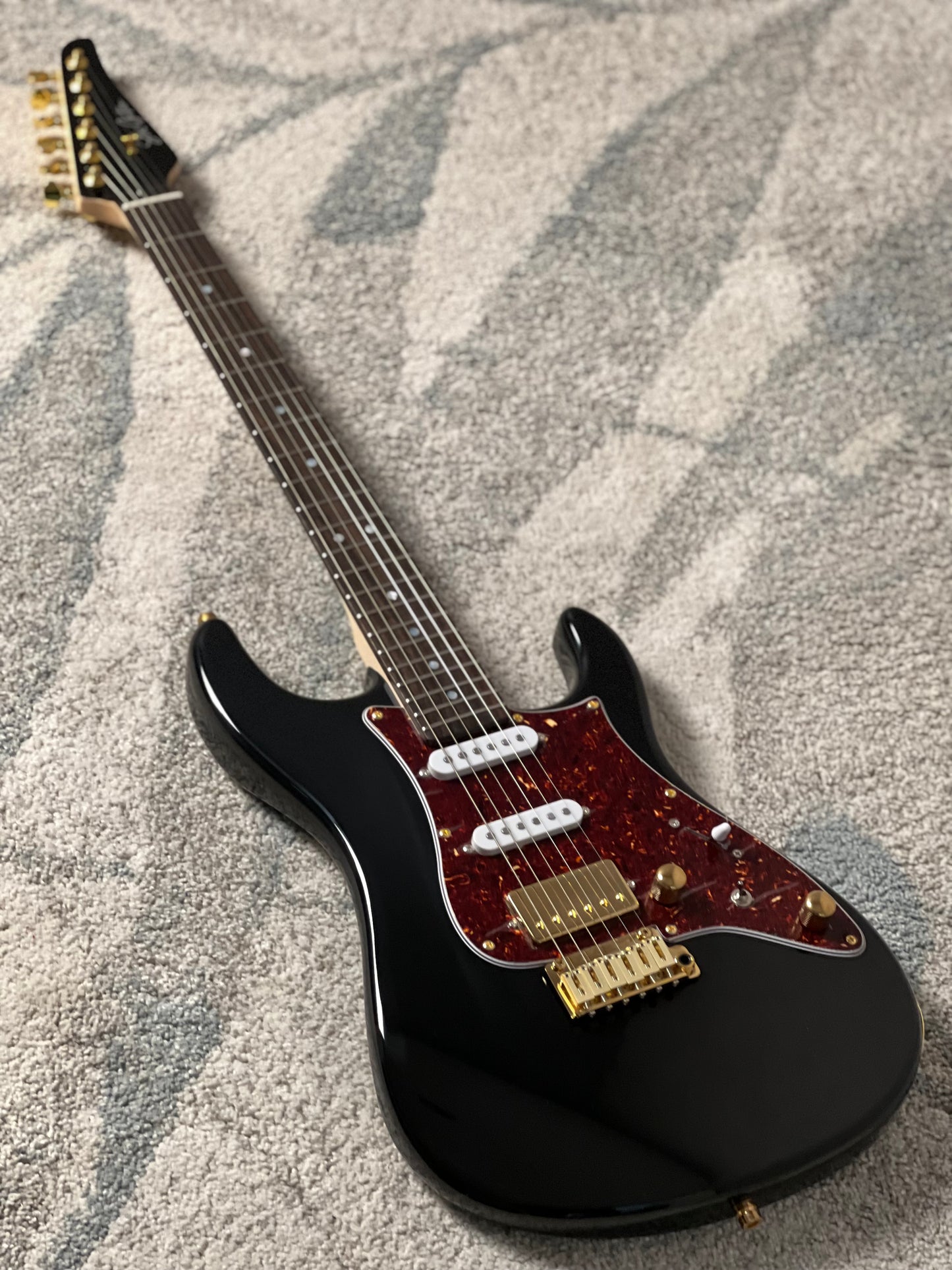 SLX X Dhatarattha Custom DST in High Gloss Black with Rosewood FB