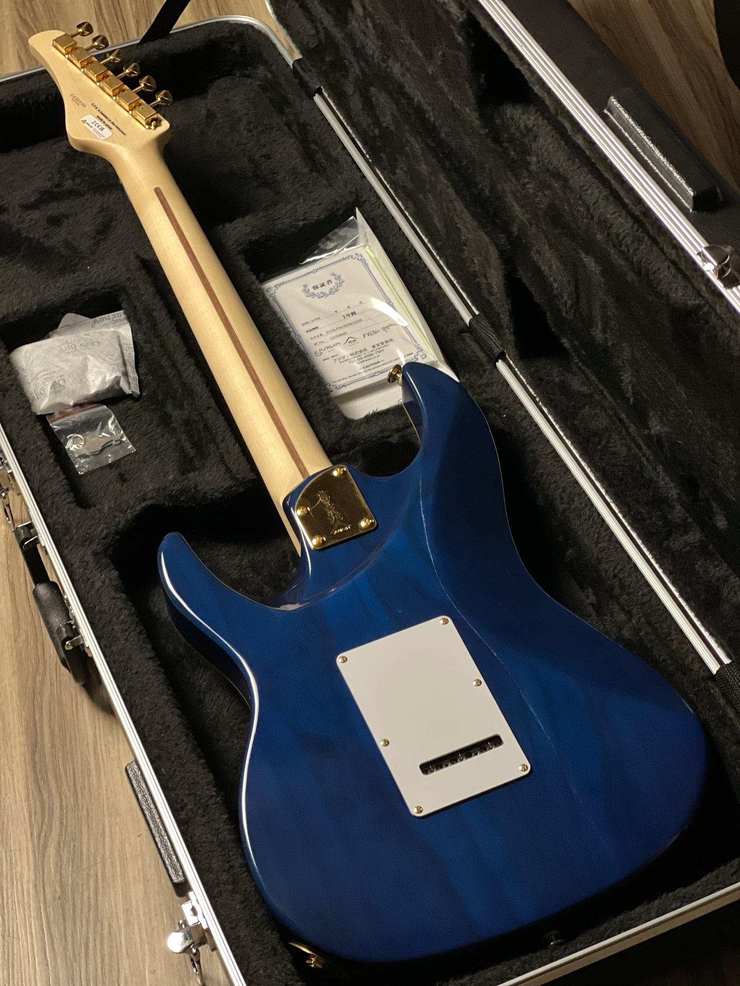 Fujigen FGN Guitars Expert EOS Odyssey in Navy Blue with Hardshell Case C230590