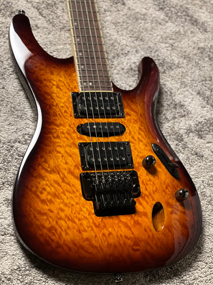 Ibanez S670QM-DEB in Dragon Eye Burst