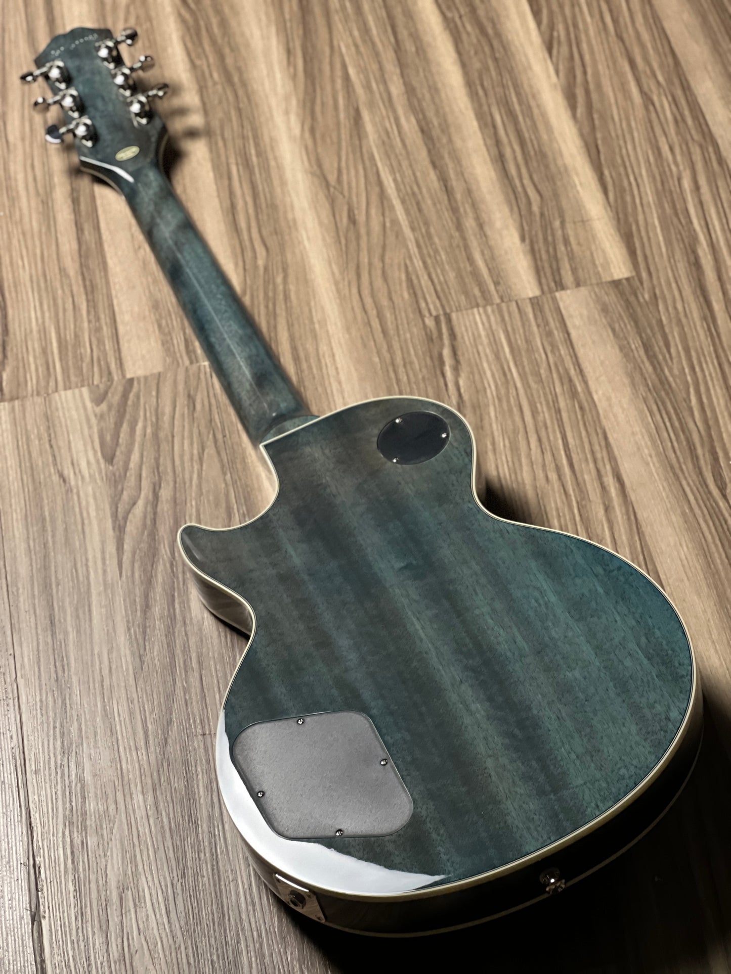 Epiphone Les Paul Custom Figured in Transparent Blue w/Premium GigBag