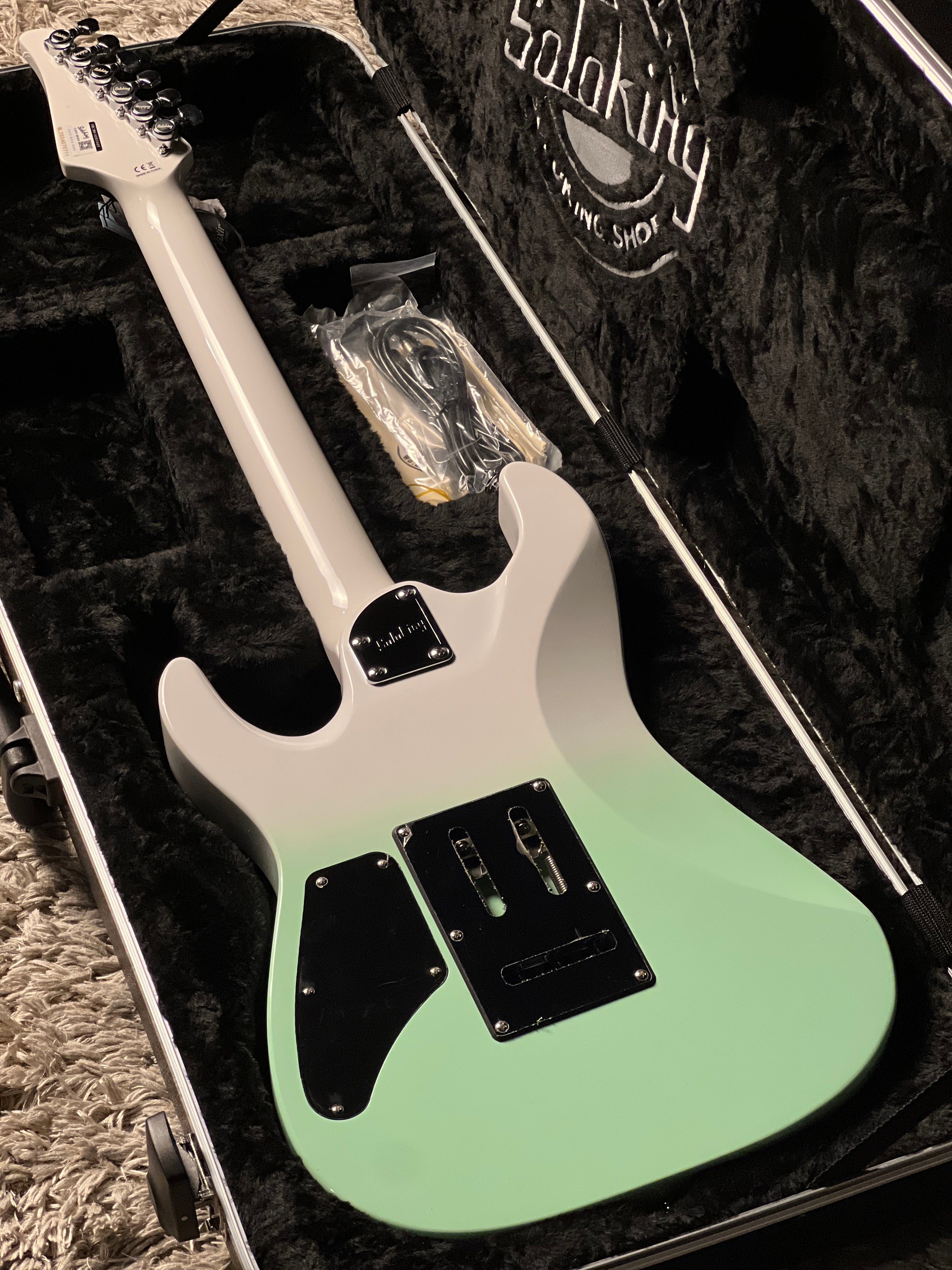 Soloking MS-2 Special in Light Green Fade with White Neck Summer