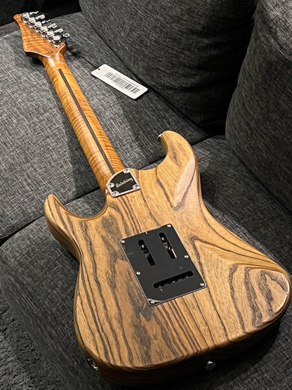 Soloking MS-1 Classic ASH in Torched Black with Roasted Flame Maple Neck Nafiri Special Run