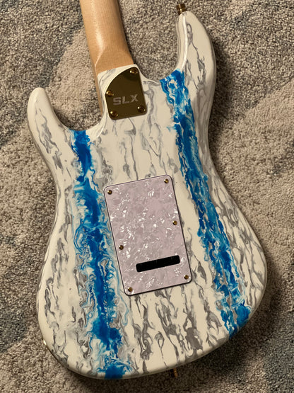SLX X Dhatarattha Custom DST in Antarctic Shmear with Maple FB
