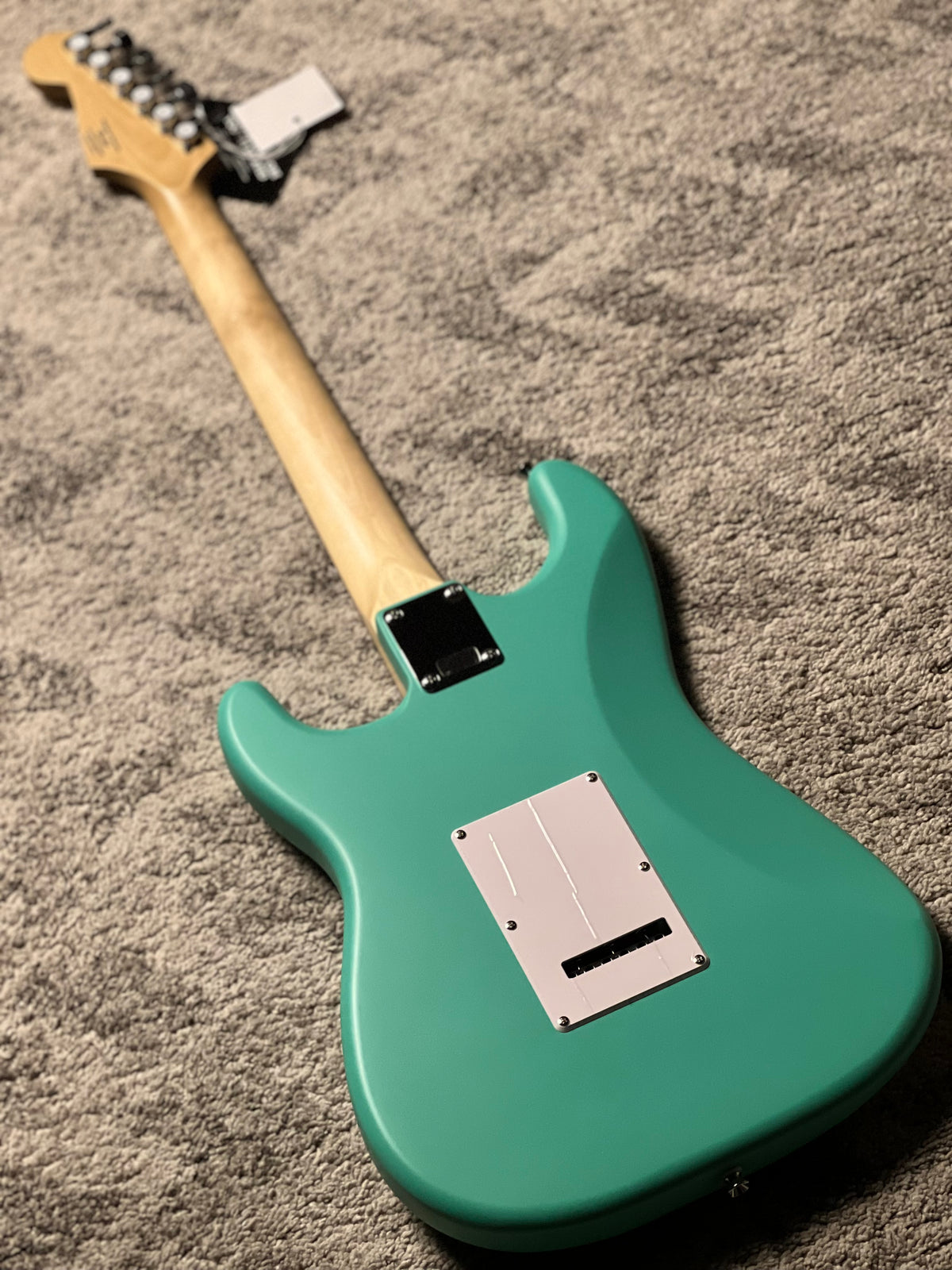 Squier Debut Series Stratocaster with Laurel FB in Sea Foam Green