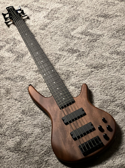 Ibanez GSR206B-WNF 6-String Bass Guitar in Walnut Flat
