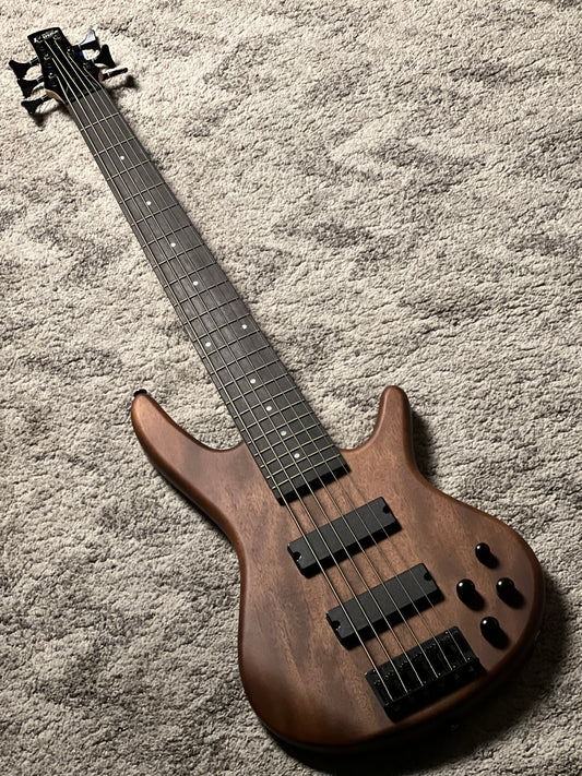 Ibanez GSR206B-WNF 6-String Bass Guitar in Walnut Flat