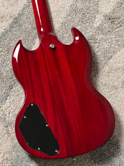Soloking SG60 Vibrola MKII in Transparent Red Cherry JESCAR (Altered Headstock)