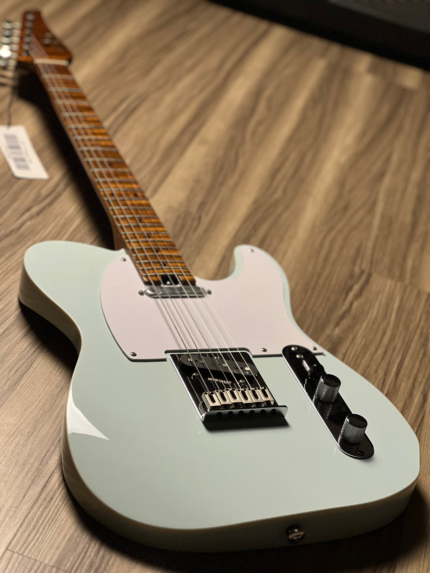 Soloking MT-1 Vintage FMN with Roasted Flame Maple Neck in Faded Sonic Blue Nafiri Special Run