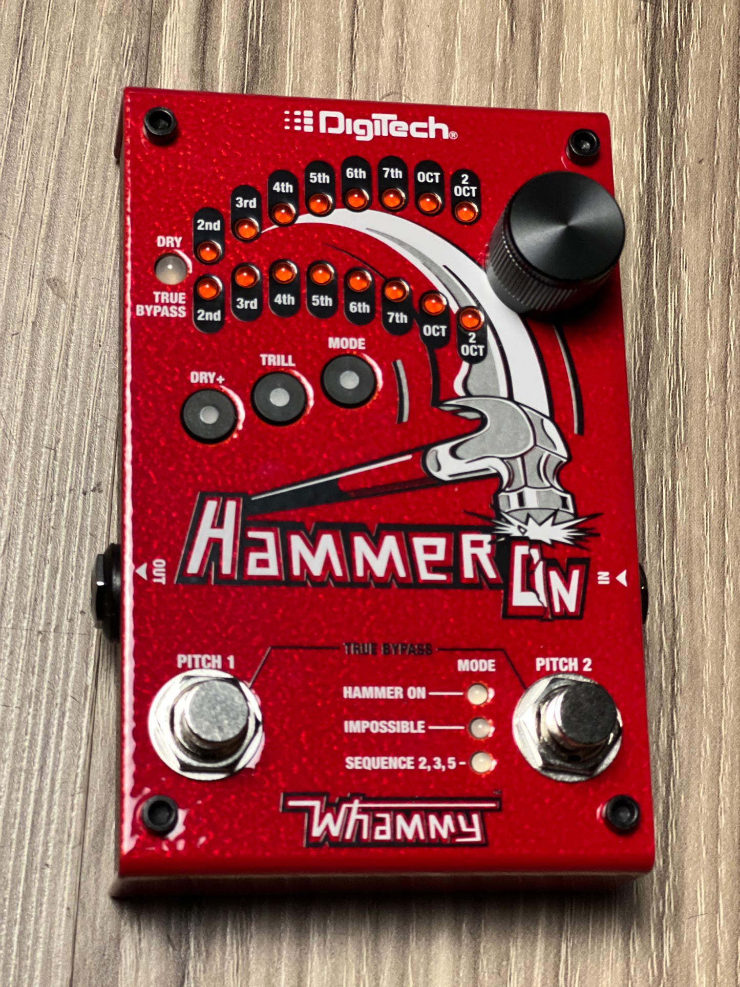 DigiTech HammerOn Electric Guitar Pitch Shifting Effects Pedal HAMMERON-V-04