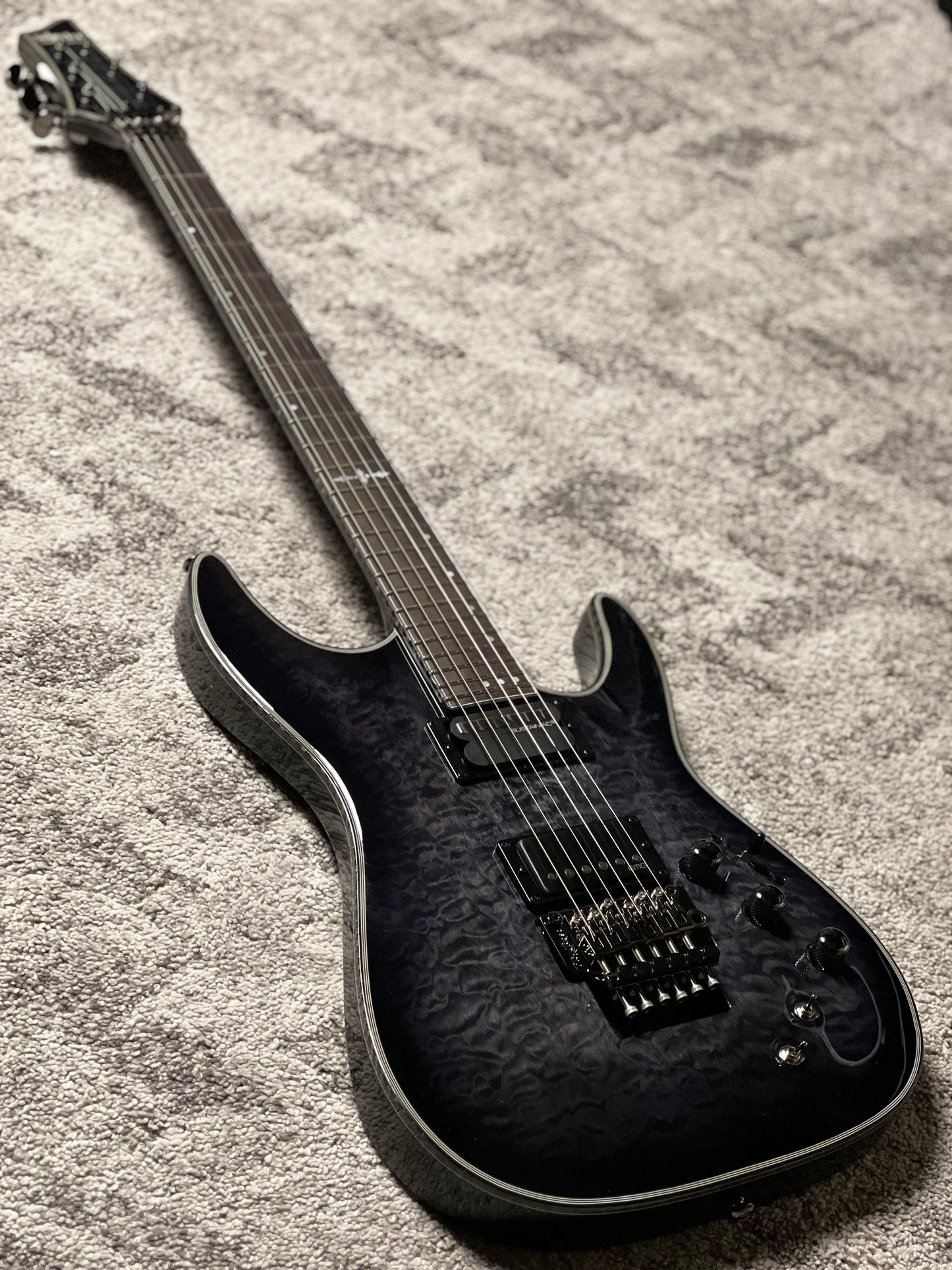 Schecter Hellraiser Hybrid C-1 FR S TBB in Trans Black Burst W24110107