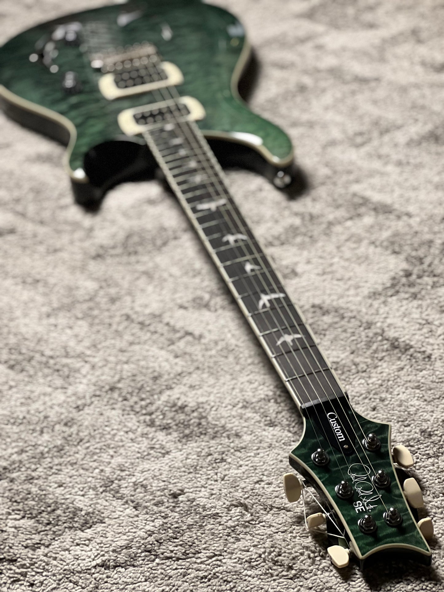 PRS SE Custom 24 Quilt in Teal Black