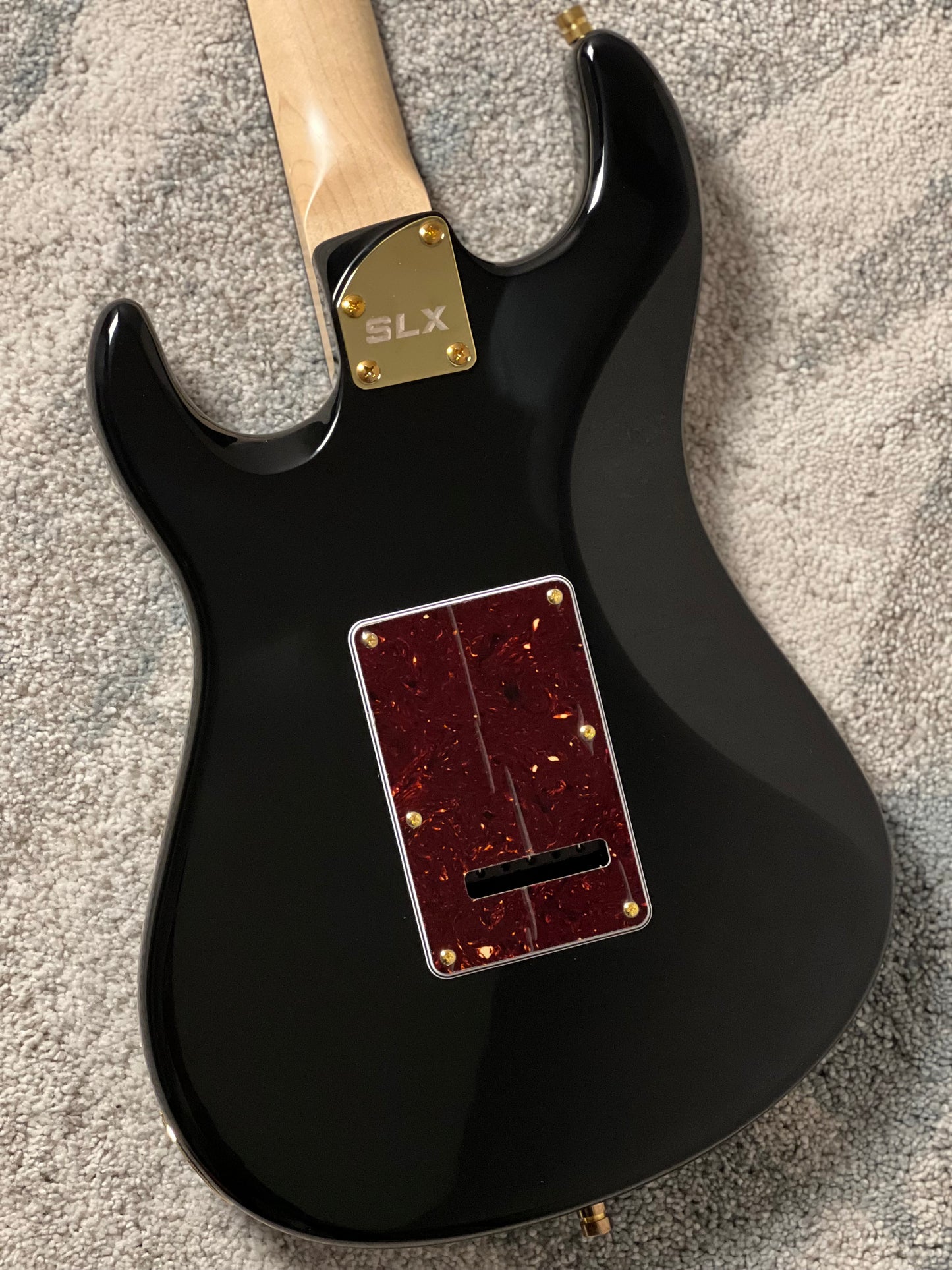 SLX X Dhatarattha Custom DST in High Gloss Black with Rosewood FB