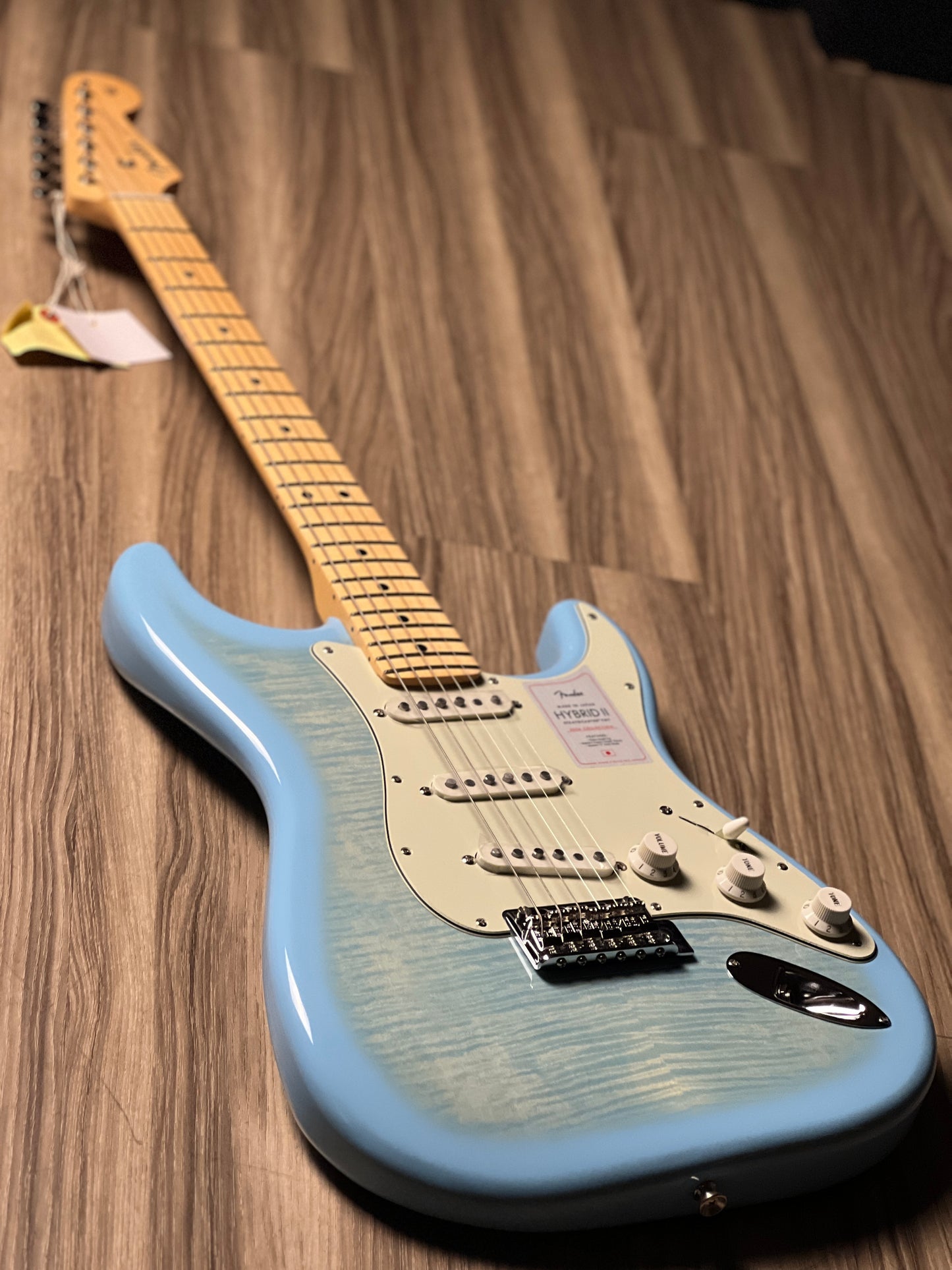 Fender Japan Hybrid II Stratocaster with Maple FB in Celeste Blue JD24003543