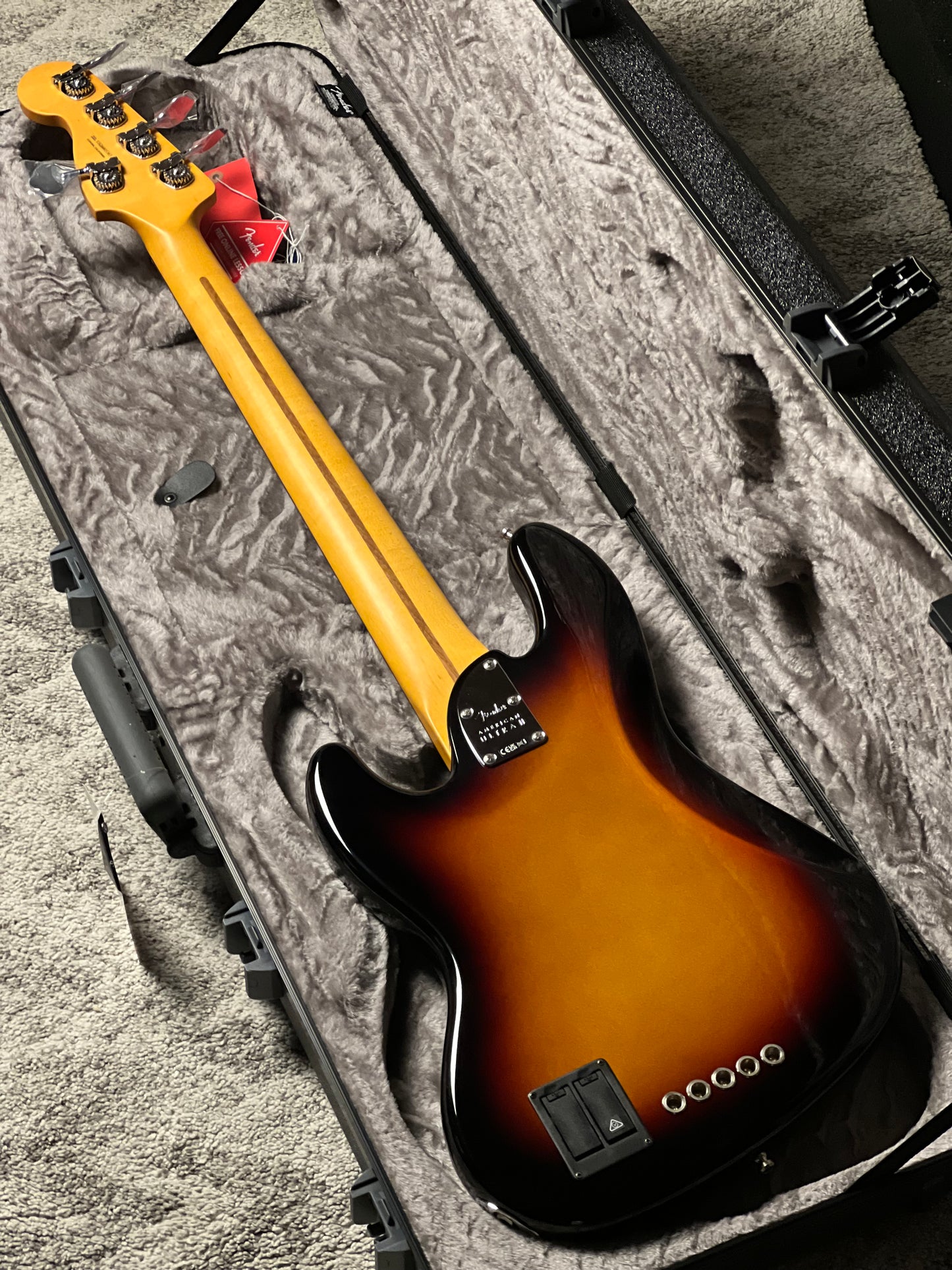 Fender American Ultra II Jazz Bass V Guitar with Ebony FB in Ultraburst US26005365