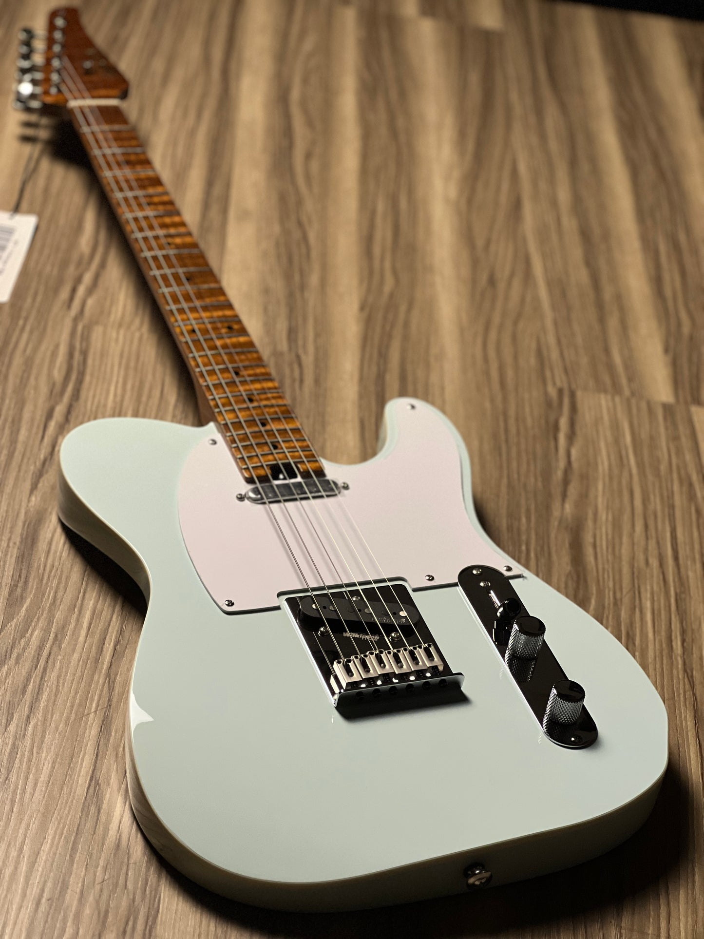 Soloking MT-1 Vintage FMN with Roasted Flame Maple Neck in Faded Sonic Blue Nafiri Special Run