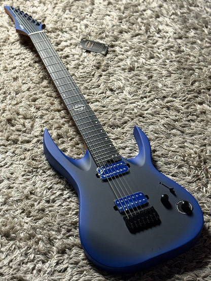 SQOE SEIB7S 7 String in Satin Neon Blue