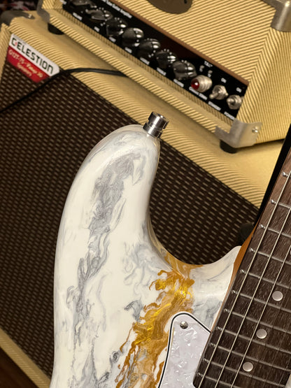 Dhatarattha Classic Modified DST HSS in White Shmear with Rosewood FB