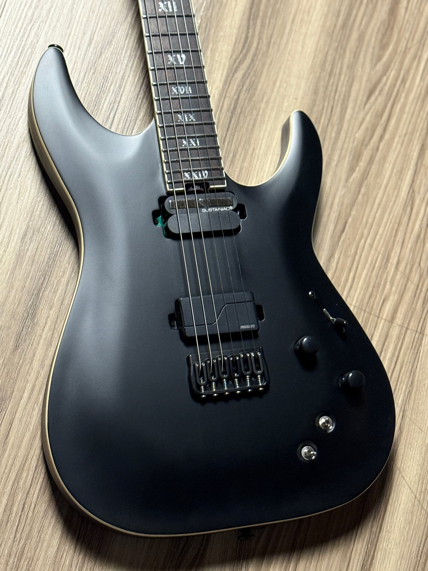 Schecter C-1 HT S SLS Evil Twin in Satin Black W23060627