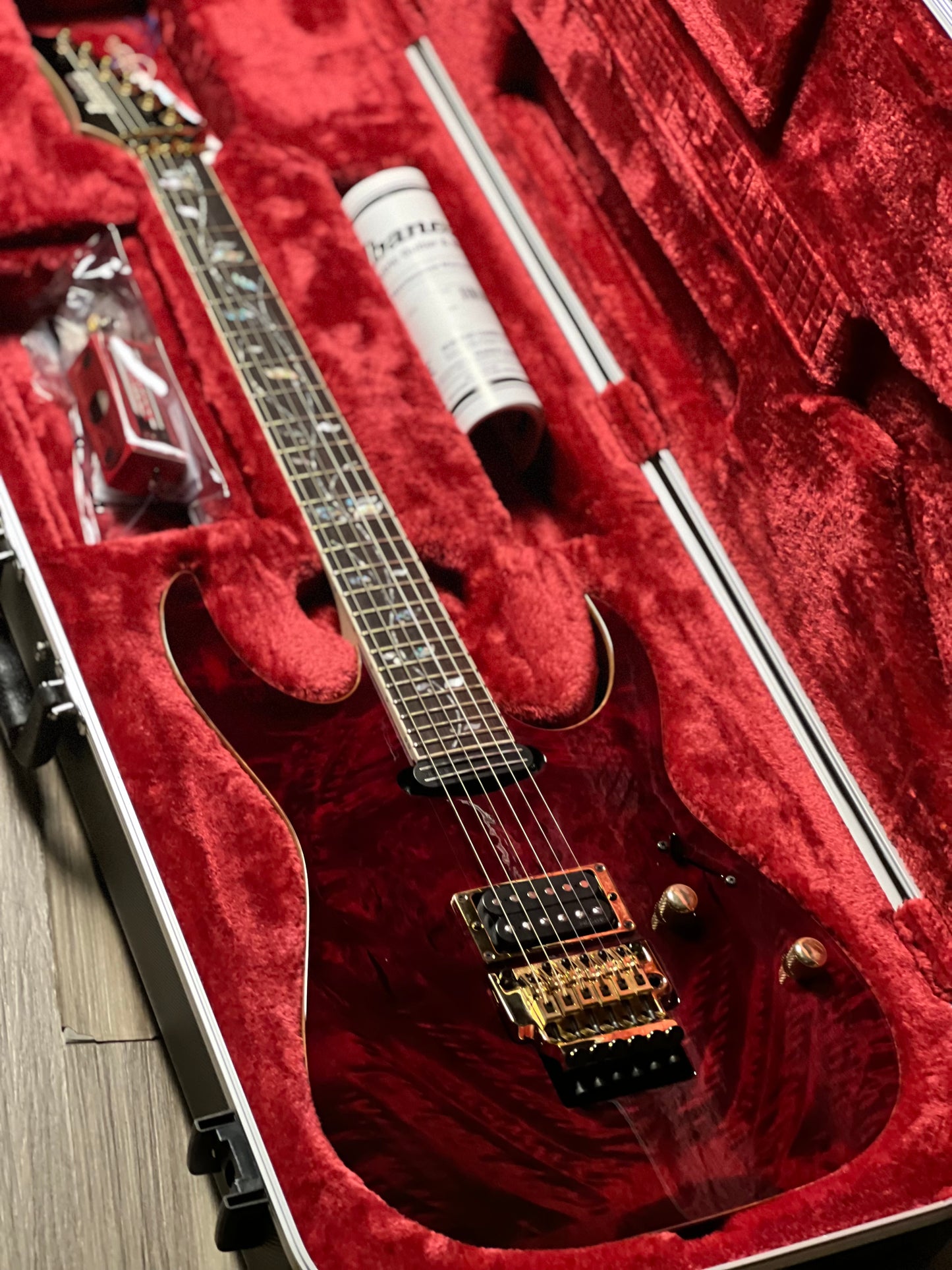 Ibanez J Custom RG8565R-CWR in Charmant Wine Red with Case F2521228