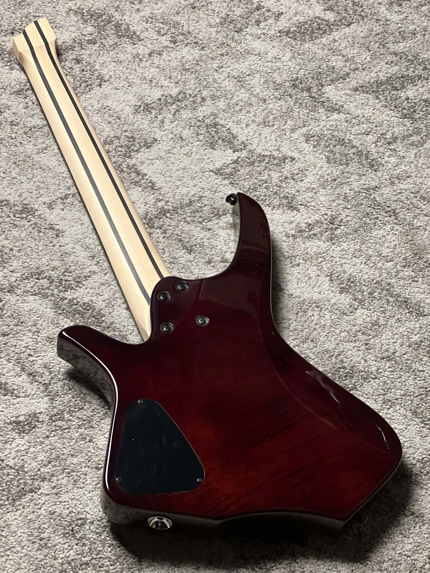 SLX Raptor Hybrid MS-7 Model A Headless with Quilt Top in Tiger Eye Burst