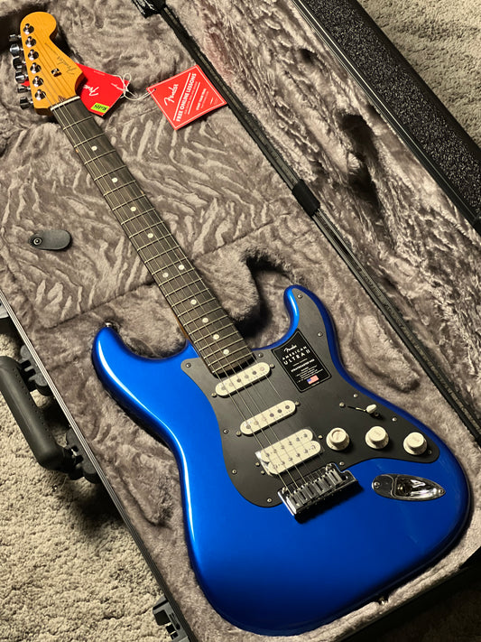 Fender American Ultra II Stratocaster HSS with Ebony FB in Noble Blue US240030709