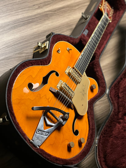 Gretsch G6120-1959 Chet Atkins Hollowbody w/Bigsby in Vintage Orange Stain (USED) JT09041398