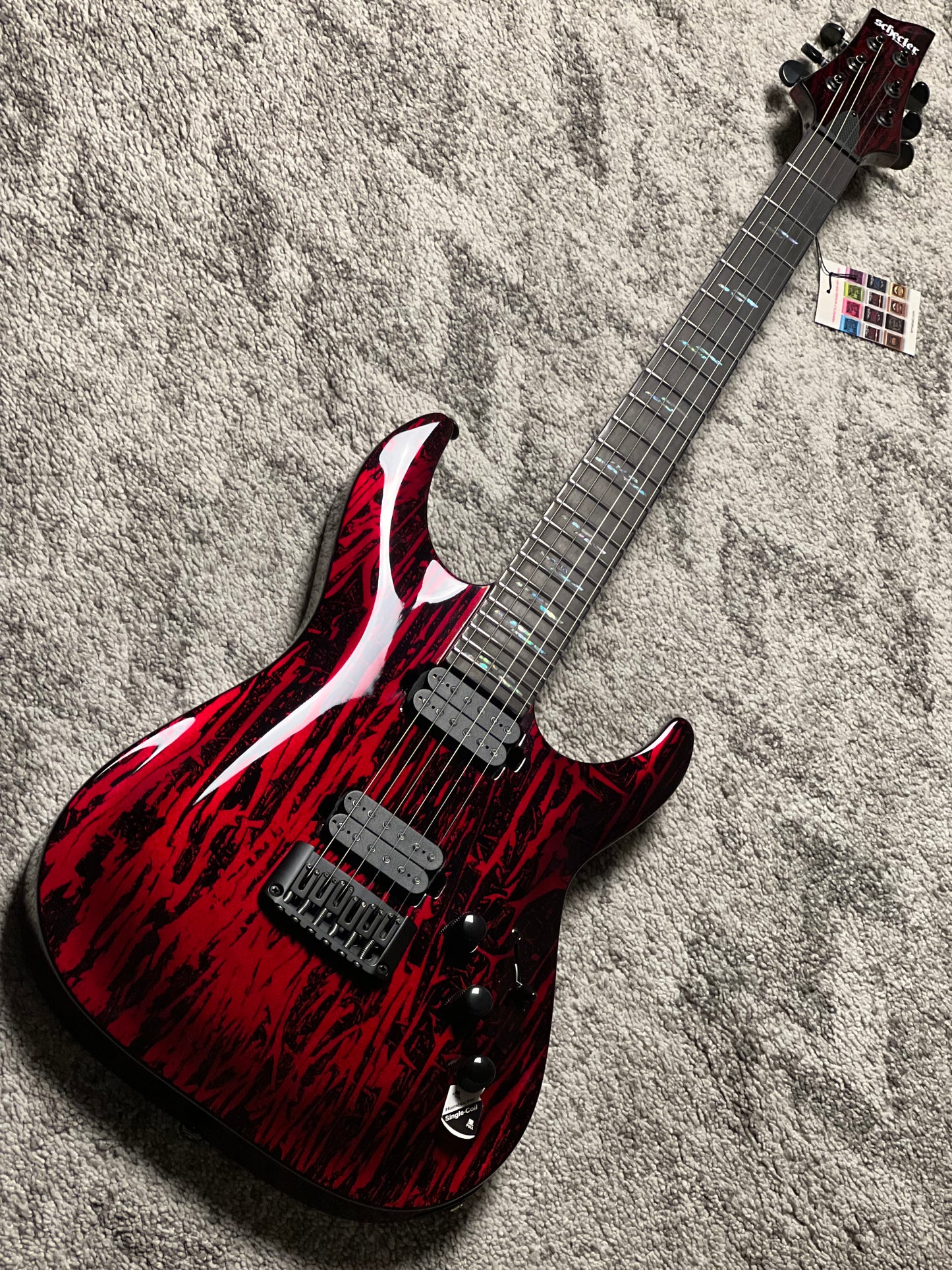 Schecter C-1 Silver Mountain - Blood Moon W21080117