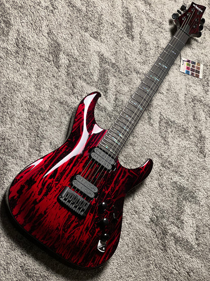 Schecter C-1 Silver Mountain - Blood Moon W21080117