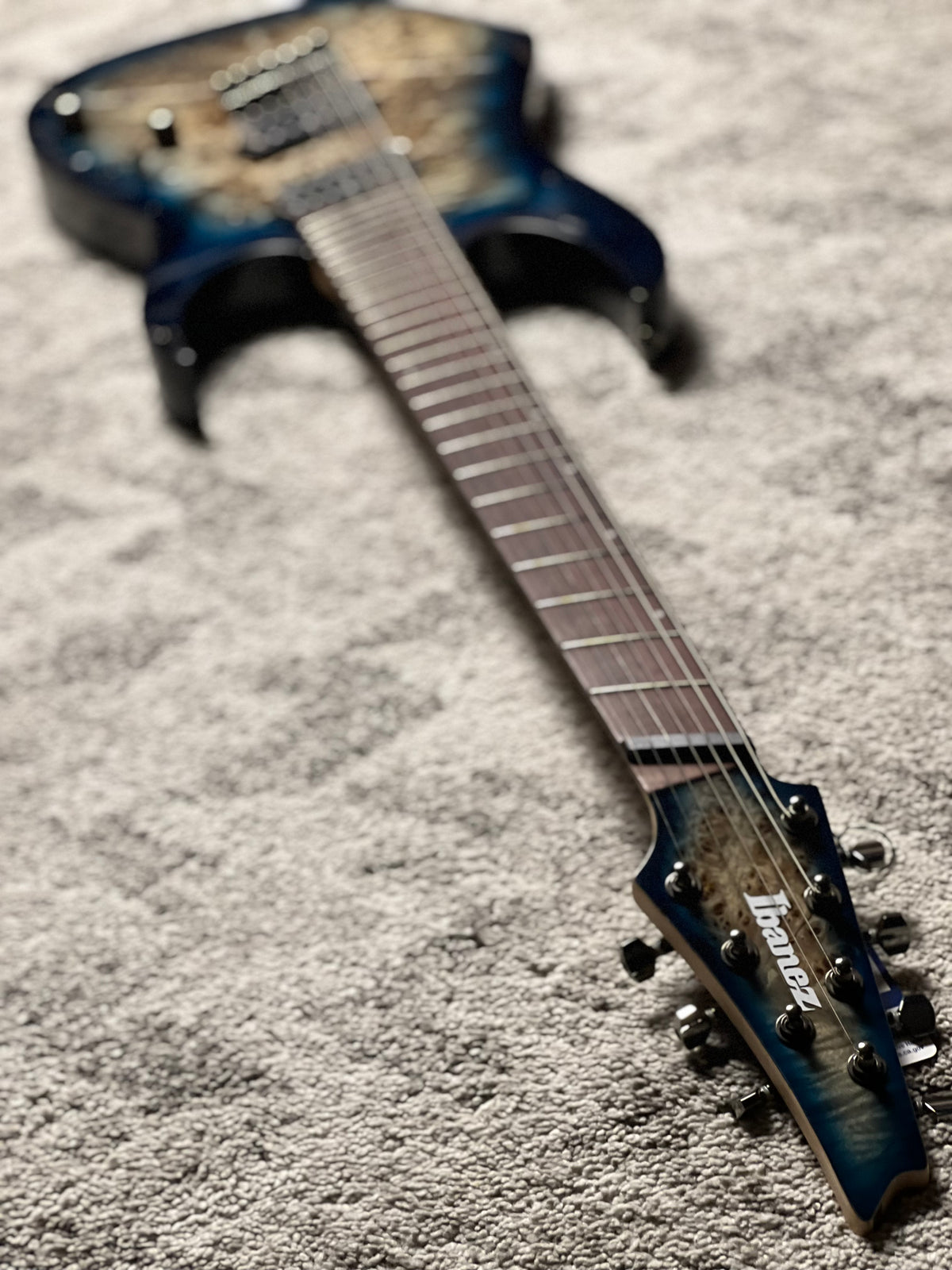 Ibanez RGMS7PB-CBS 7-String in Cosmic Blue Starburst