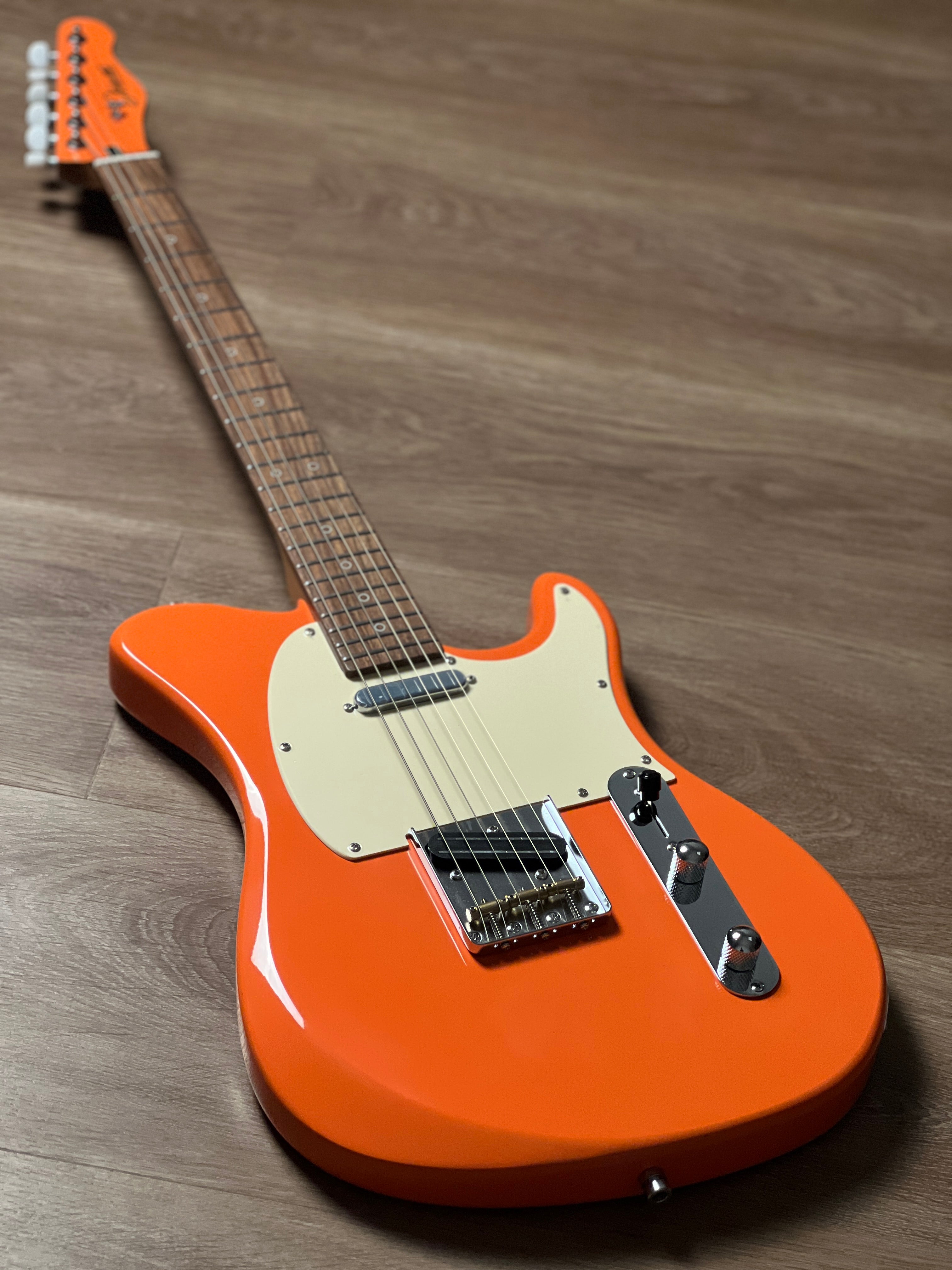 Dtl Basic Dhatarattha Basic DTL in Lava Orange with Rosewood FB – nafiriguitar.com