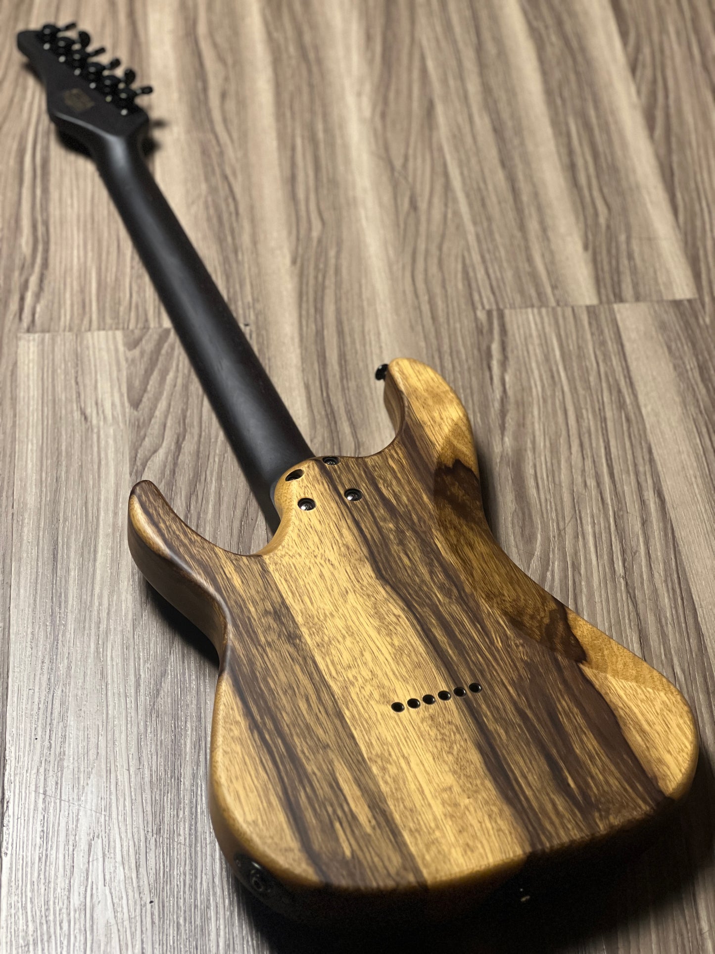 Schecter Sun Valley Super Shredder Exotic HT Black Limba in Natural Satin W23090802