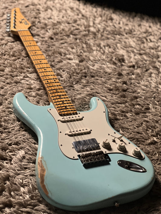 SLX Hawk Antique in Sonic Blue with Nitrocellulose Lacquer