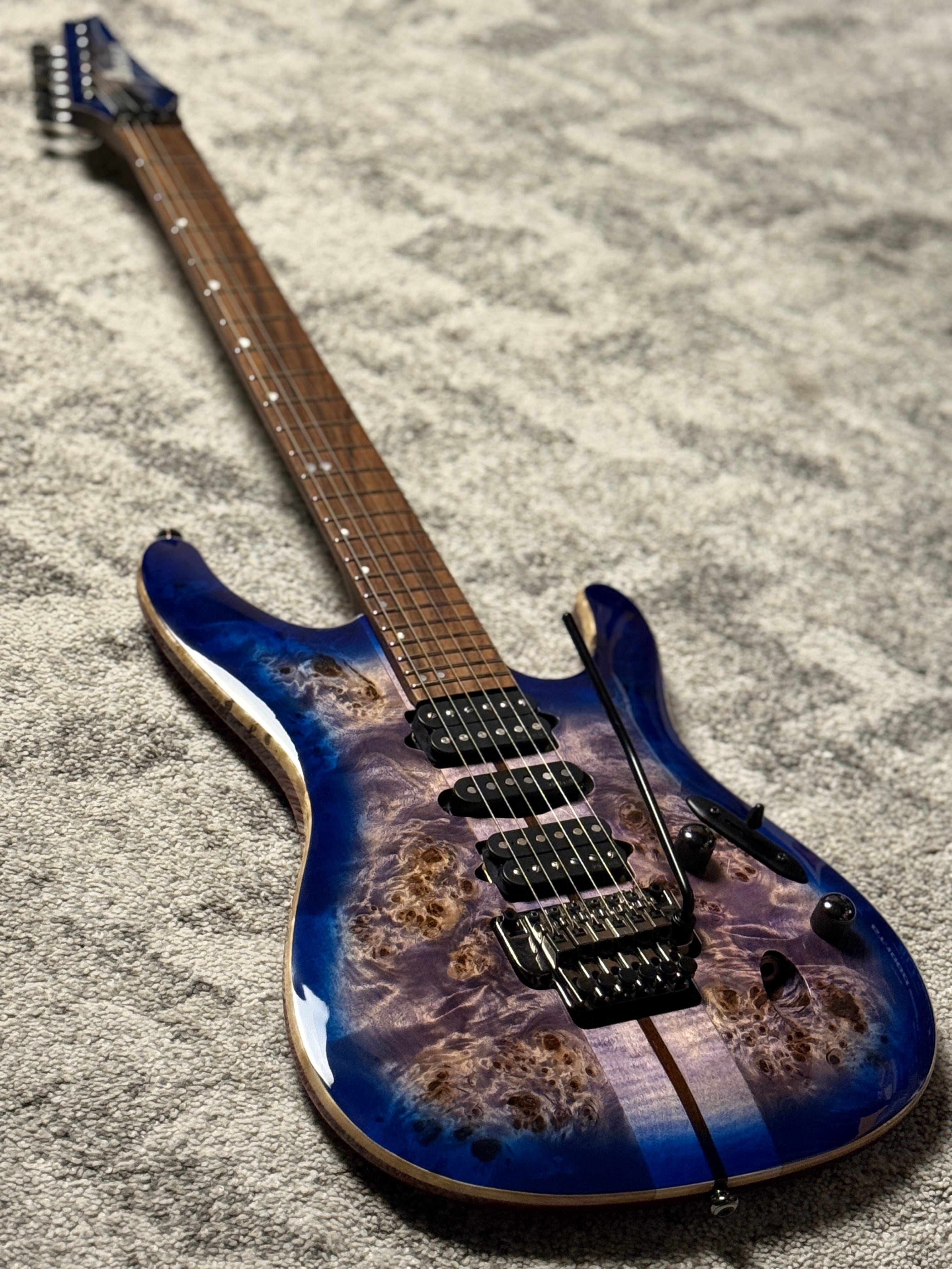 Ibanez Premium S1070PBZ in Cerulean Blue Burst 250812468 (USED