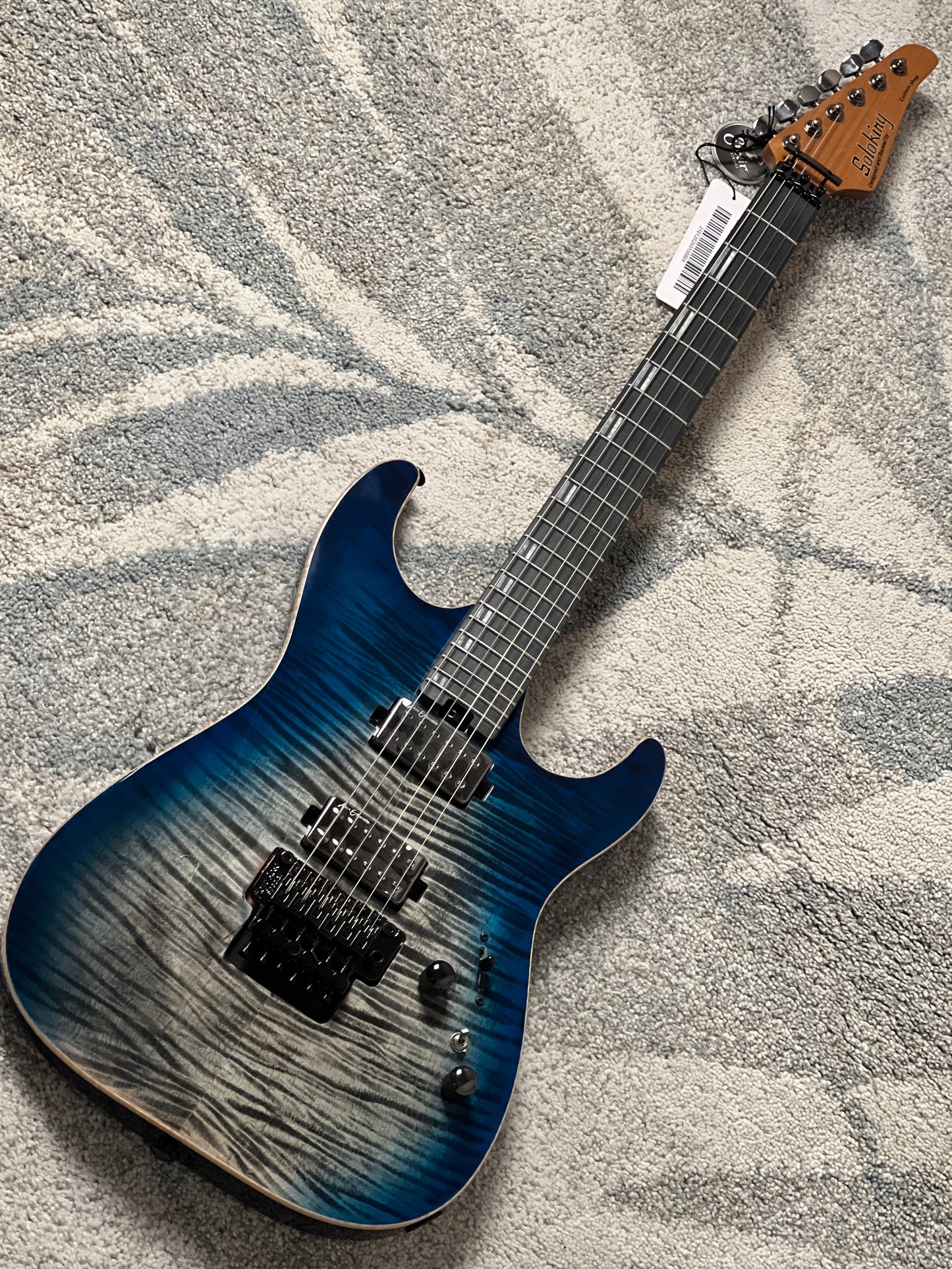 Soloking MS-1 Custom 24 HH FR Revenant in Black Aqua Burst