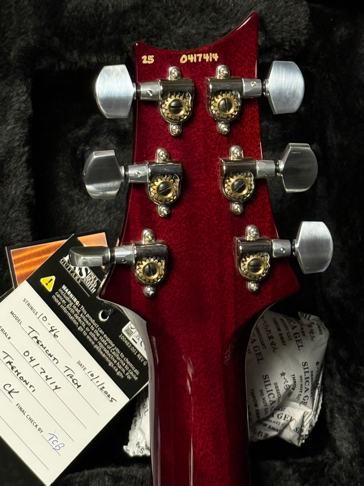 PRS Tremonti in Charcoal Purple Burst (Natural Binding) 0417414