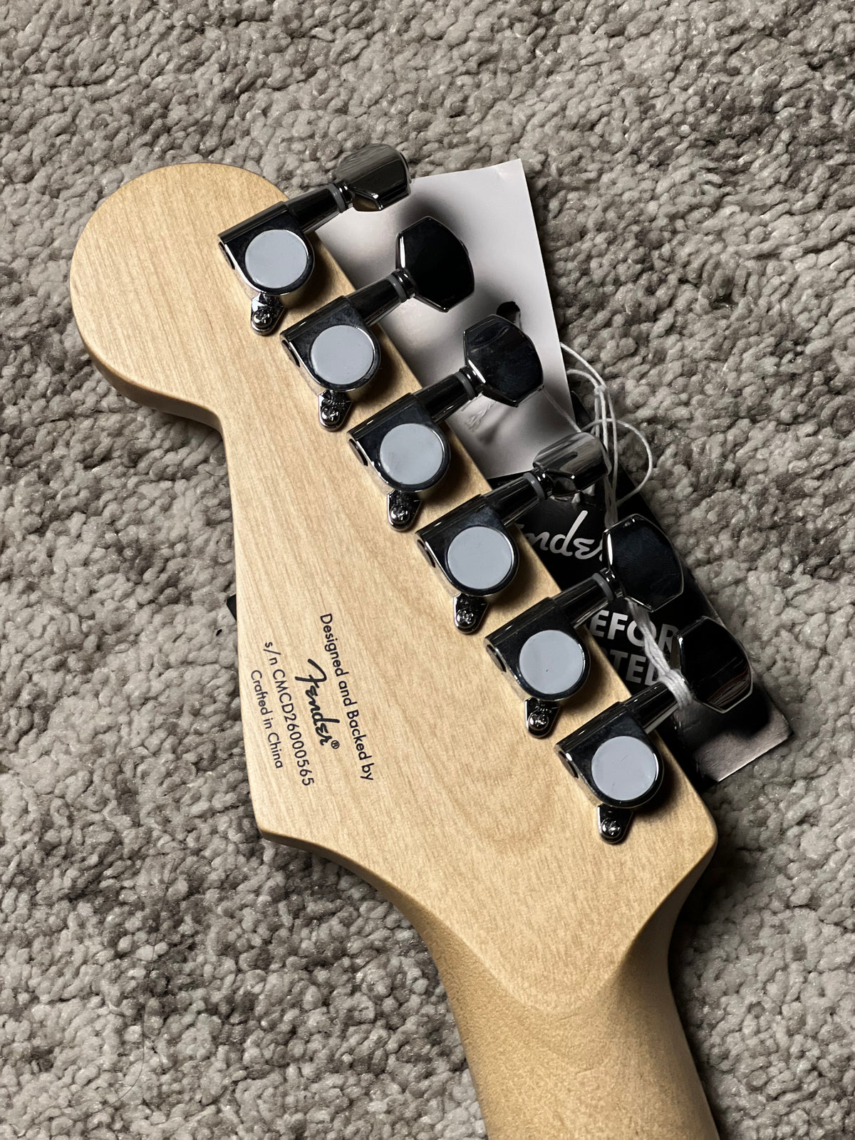 Squier Debut Series Stratocaster with Laurel FB in Sea Foam Green
