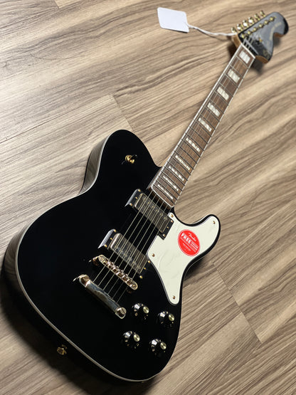 Squier Limited Edition Paranormal Troublemaker Telecaster Deluxe with Laurel FB in Black