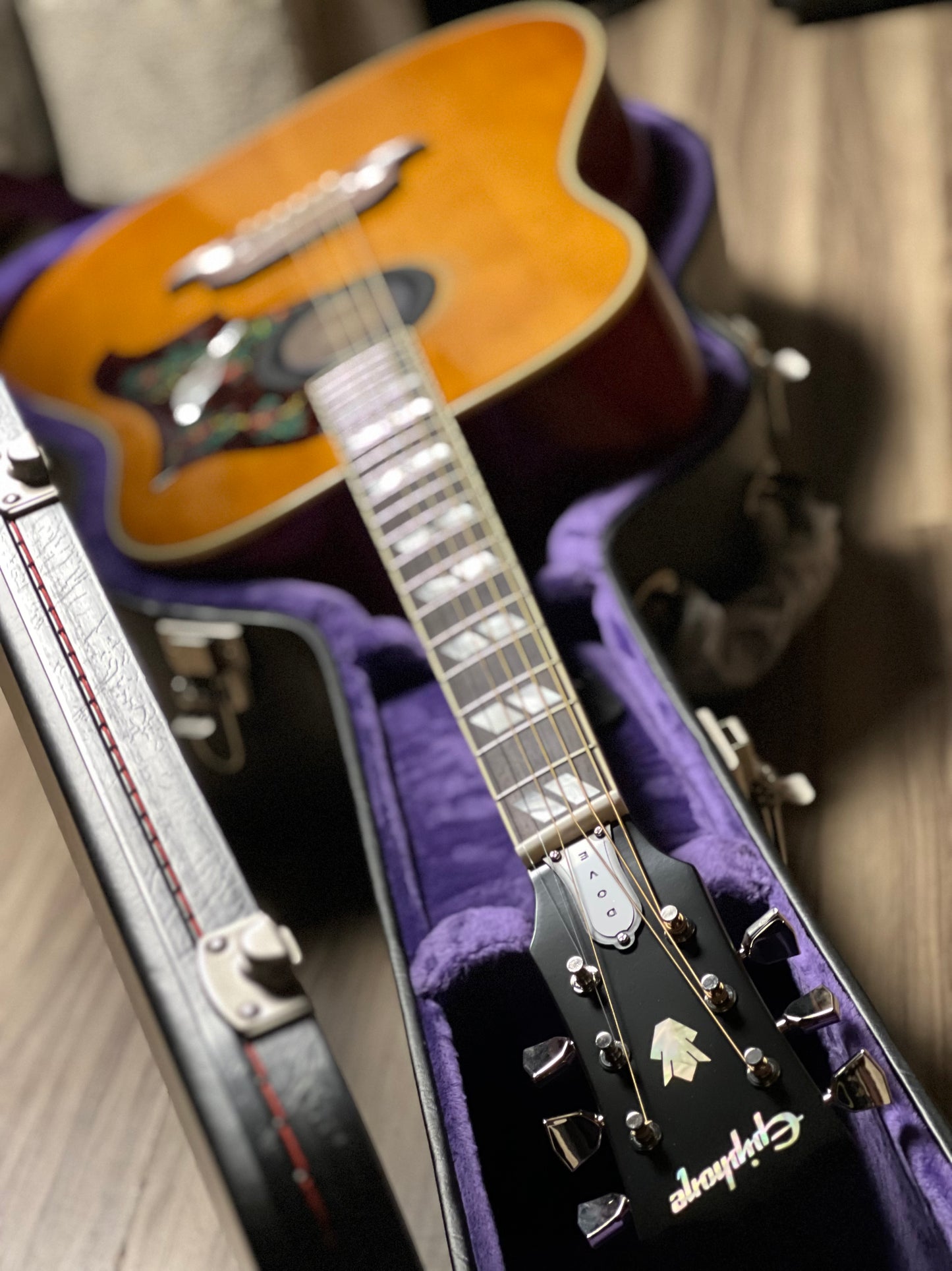 Epiphone 1963 Dove Reissue Acoustic-electric Guitar - Natural w/Case