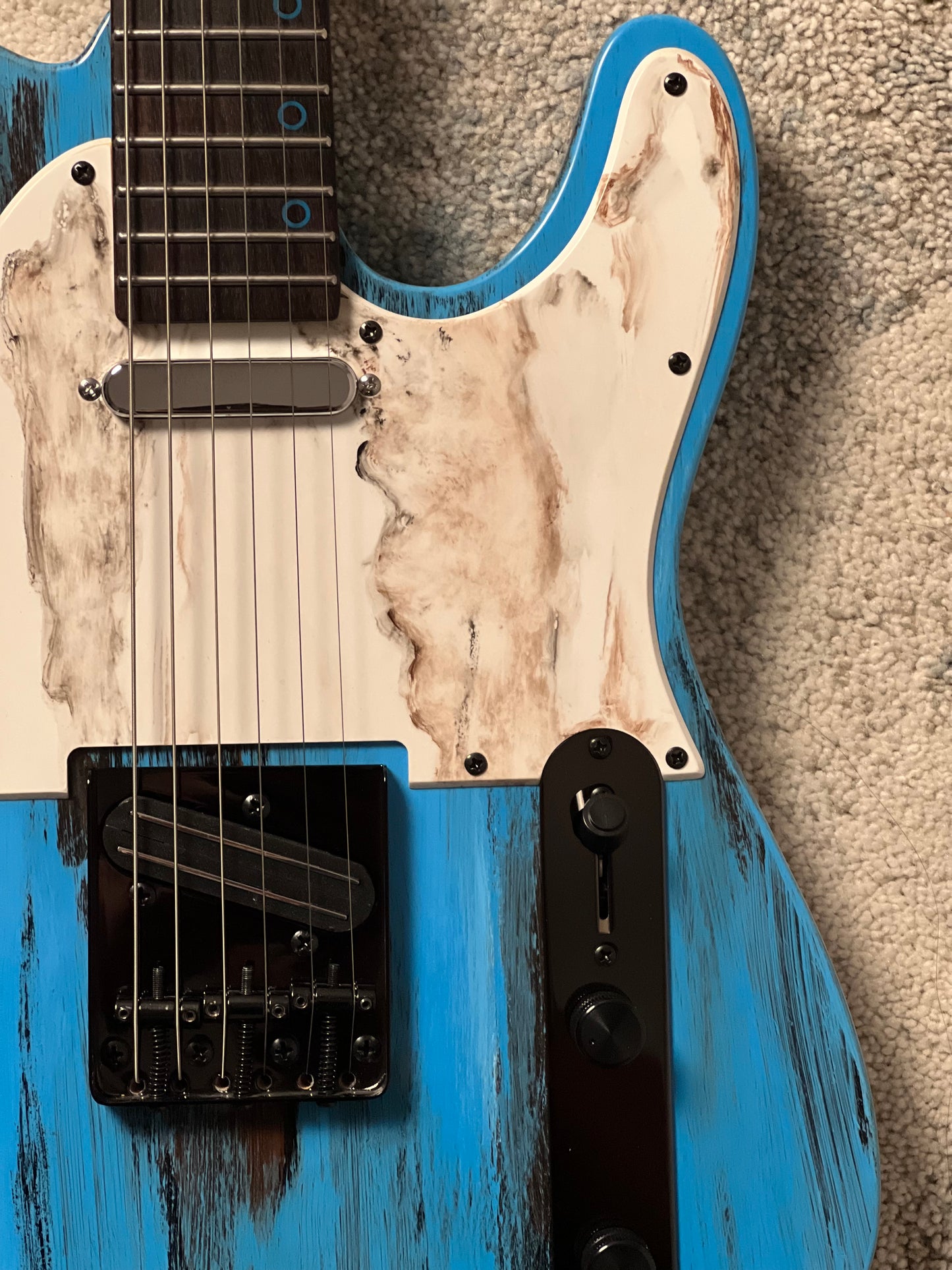 Dhatarattha Custom DTL in Barn Find Blue with Rosewood FB