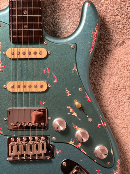 Dhatarattha Performance DST HSS in Ocean Turquoise over Pink Paisley with RW FB