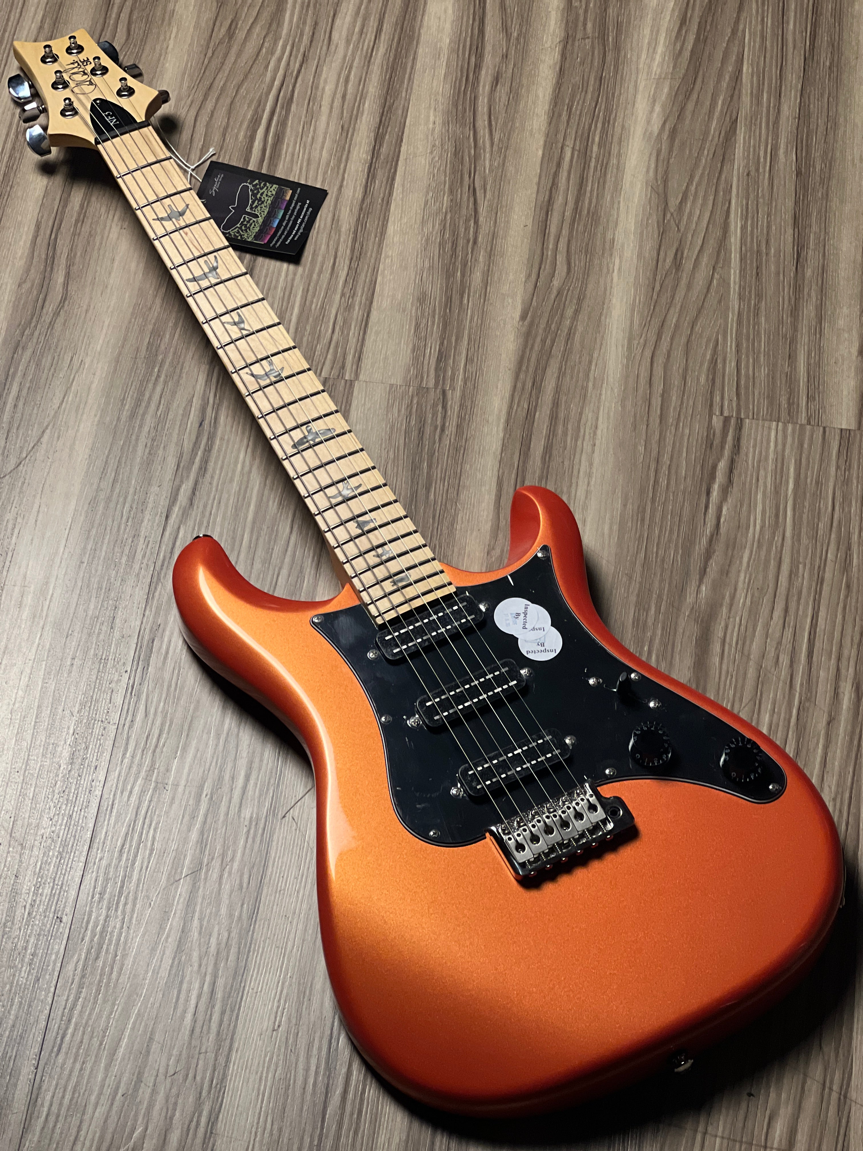 PRS NF3 MOD / カスタムメイド BRENT MASON（アメリカ製） PRS SE NF3 With Maple Fingerboard In Metalic Orange – nafiriguitar.com