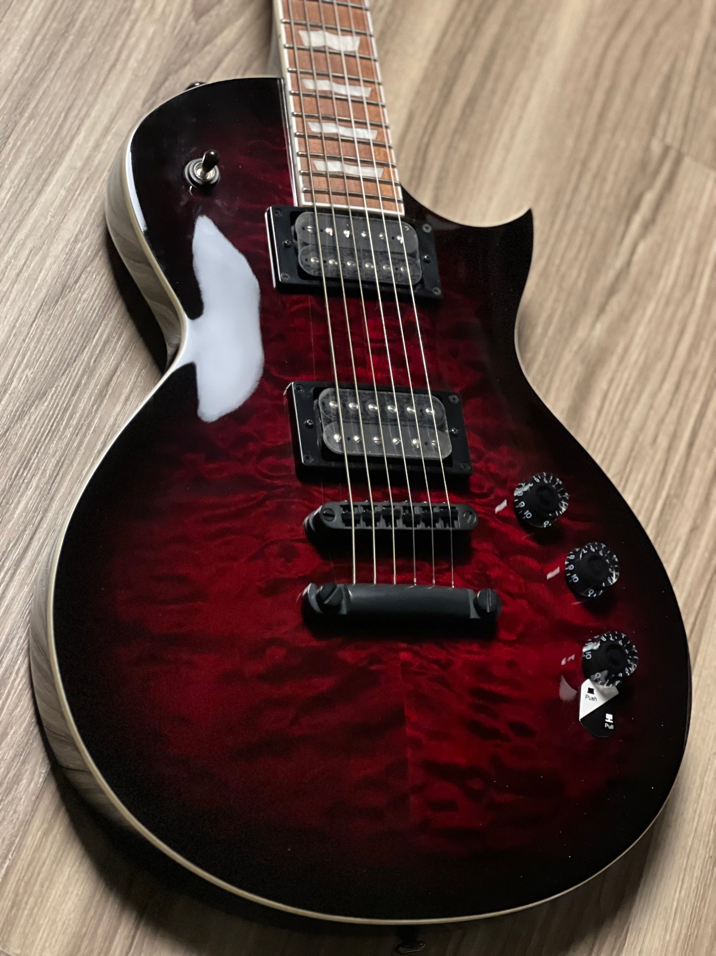 ESP LTD EC-256 QM See Thru In Black Cherry Sunburst W123070380
