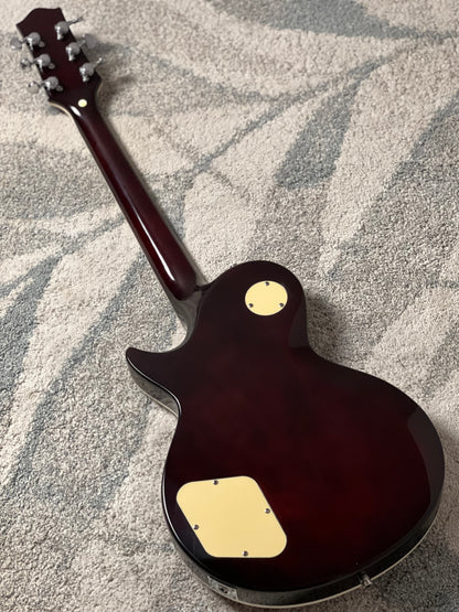 Dhatarattha Custom DLP in Cherry Red with 5A Quilt Top and Dragon Inlay