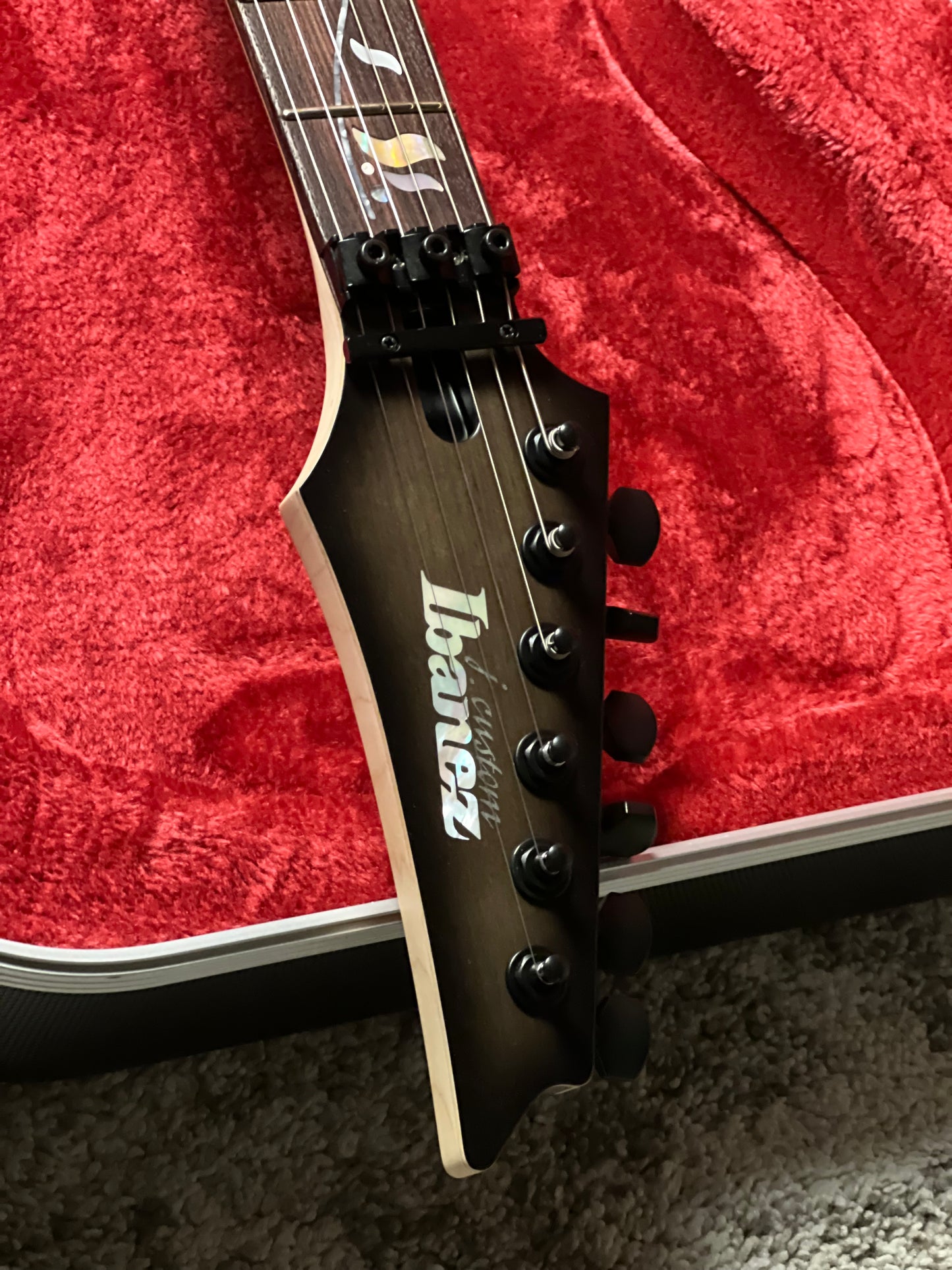 Ibanez J Custom RG8620AH-AGF in Anvil Gray Burst Flat w/Case F2533769