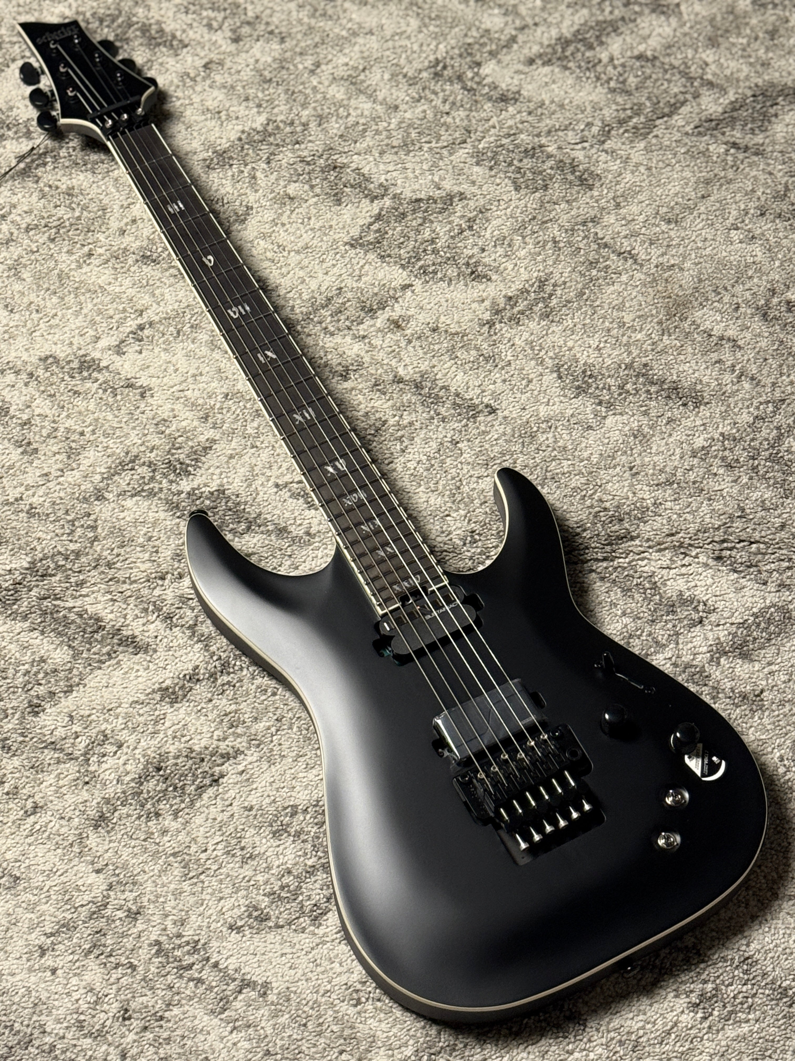 Schecter C-1 FR S SLS Elite Evil Twin - Satin Black W25120991